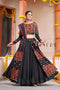 Shubhkala Black Exclusive Embroiered Work Fancy Chaniya Choli